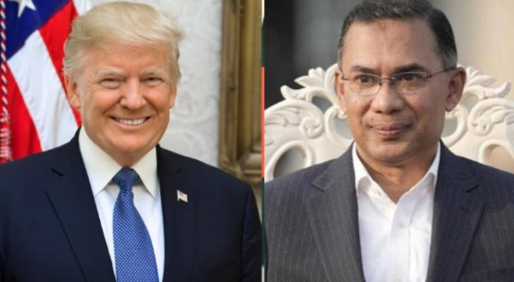 ট্রাম্পকে শুভেচ্ছা জানিয়ে প্রধানমন্ত্রী তারেক রহমানের চিঠি